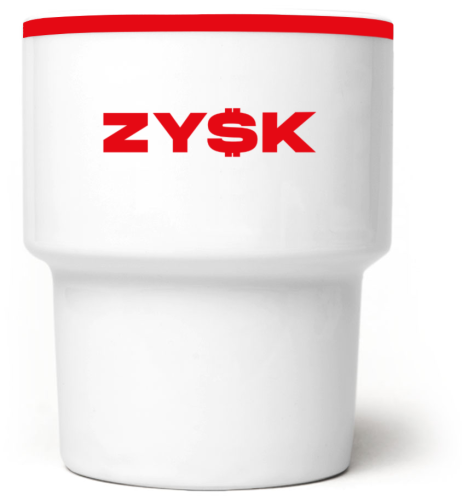 Kubek bez ucha Zysk
