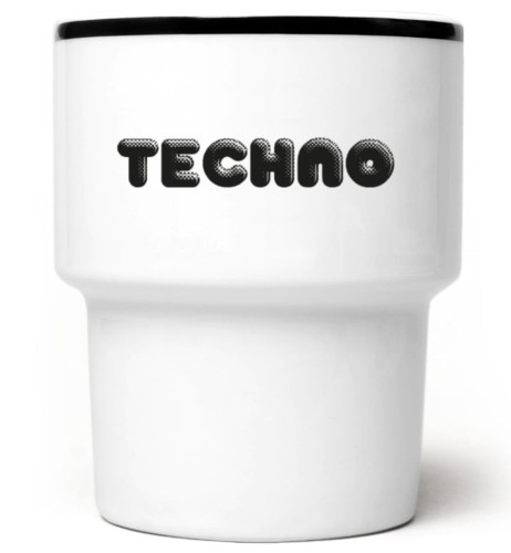 kubek bez ucha Techno